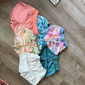 ‘Athleta’  Shorts Set 6 pair girls size L